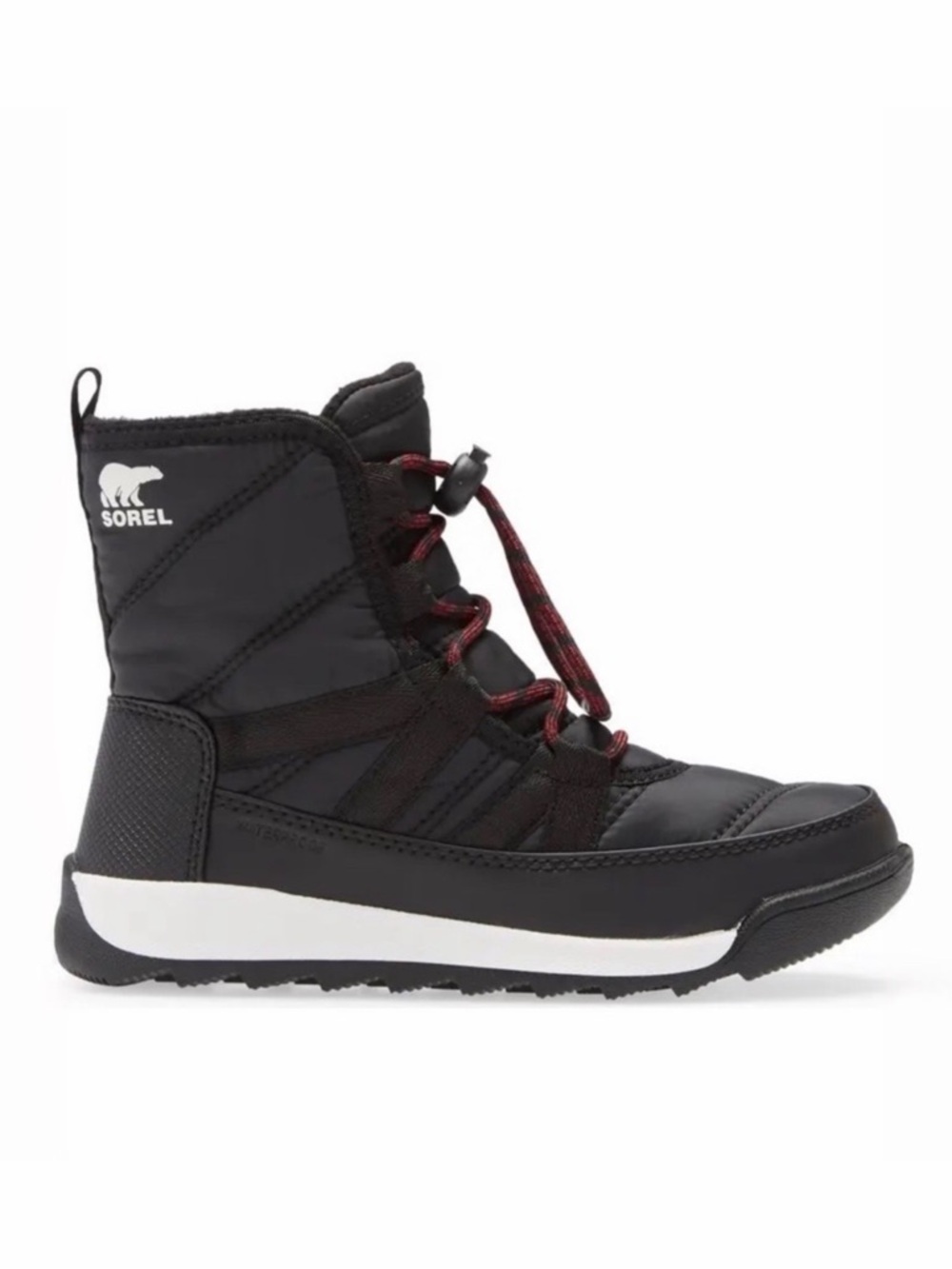 Sorel Whitney II Kids Waterproof Snow Boots Black Insulated Winter Little Kid 9